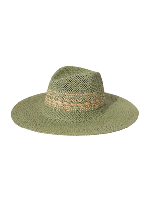 Green Woven Picnic Hat