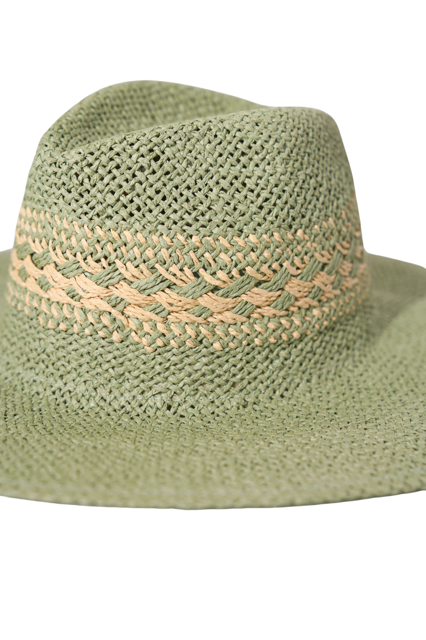 Green Woven Picnic Hat