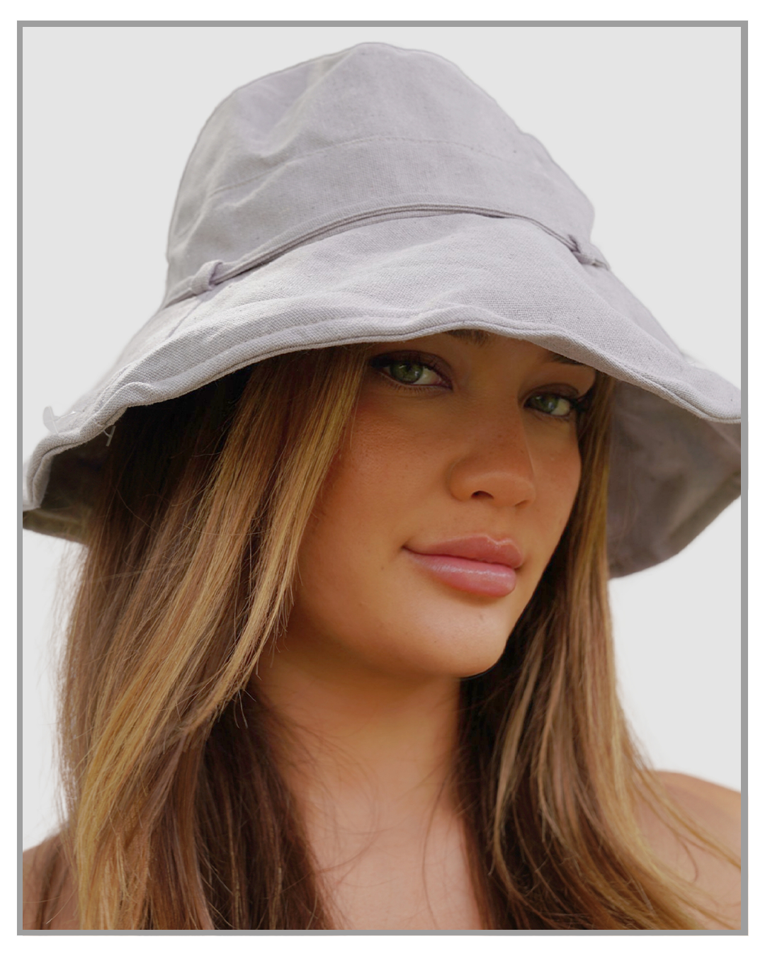 Gray Canvas Bucket Hat