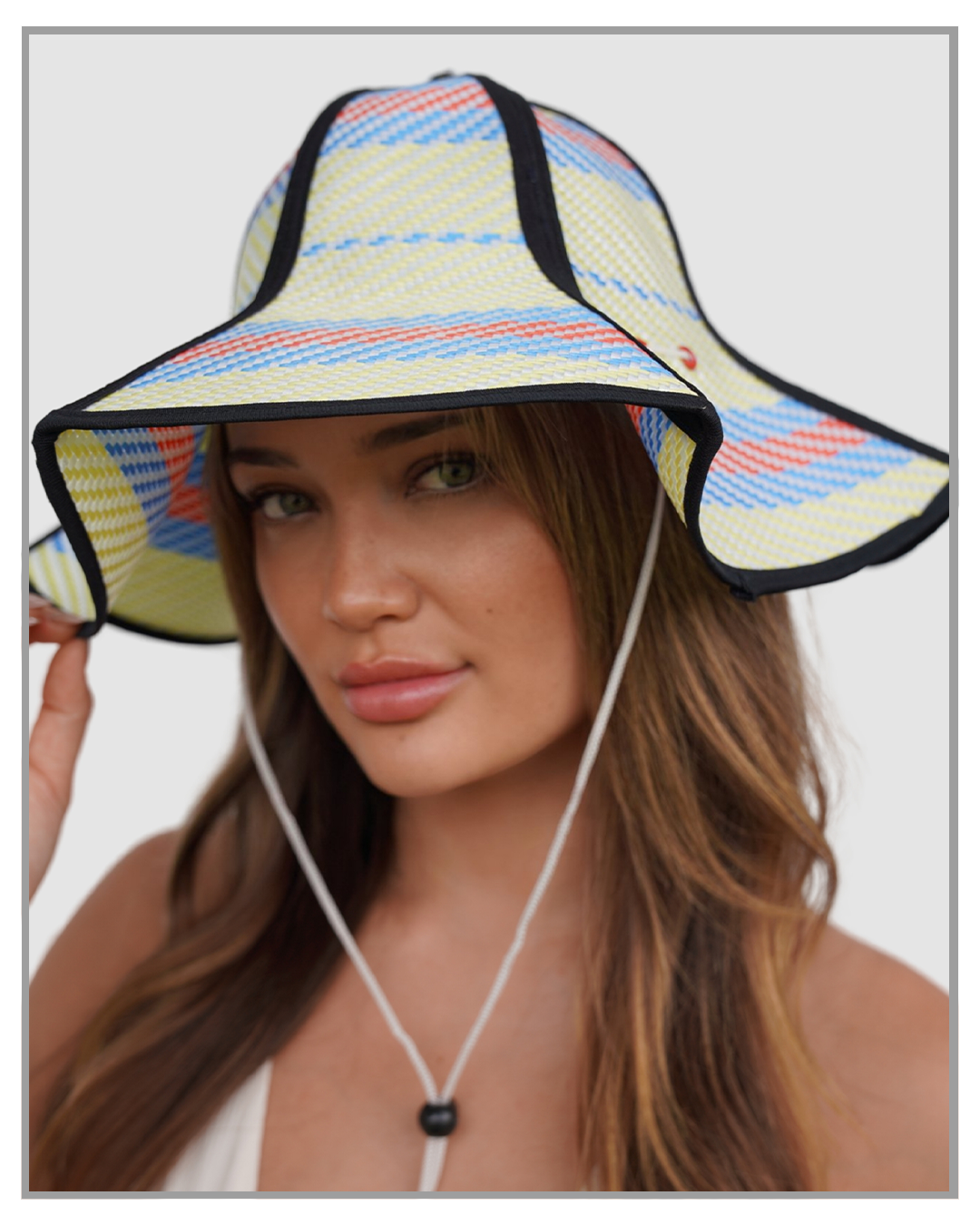 Asian Style Colored Folding Weaved Sun Hat truthBlack