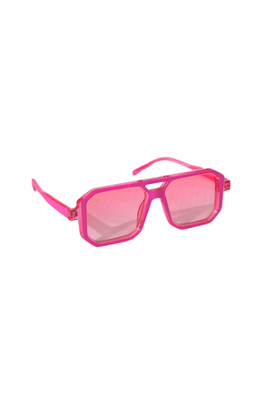 Pink Octagon Driver Sunglasses