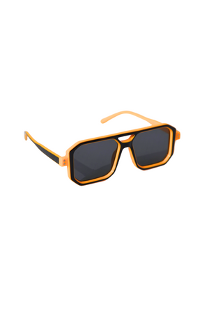 Black Yellow Octagon Driver Sunglasses