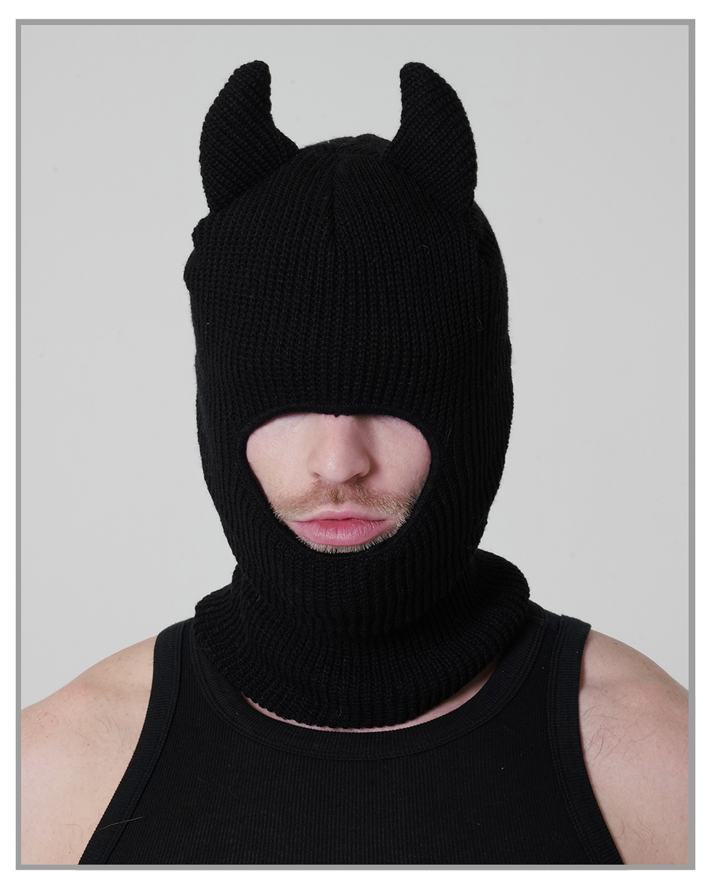 Black Devil Knitted Hat