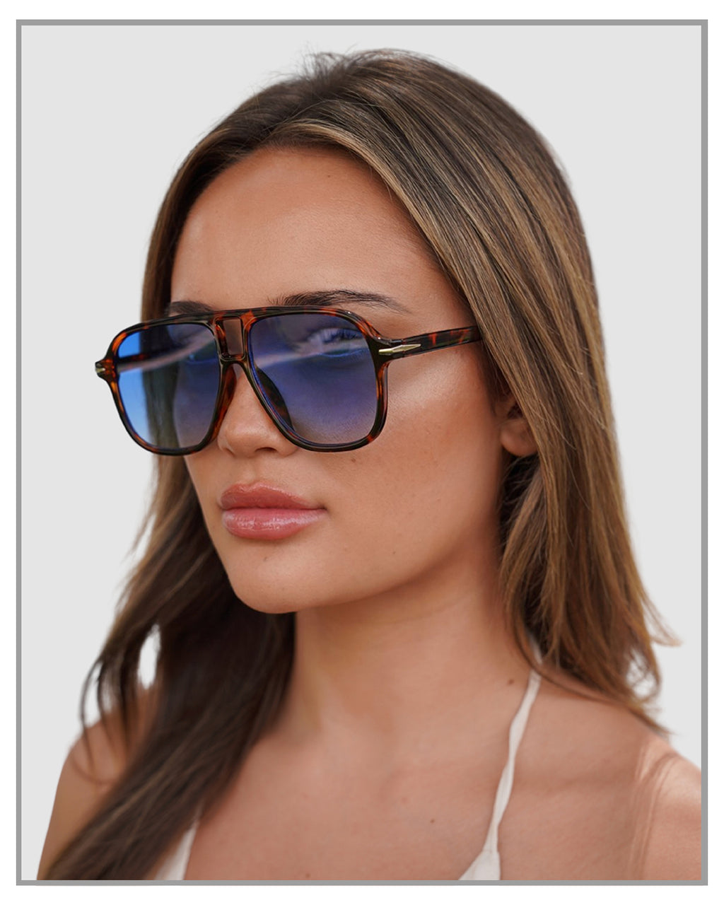 Blue Turquoise Mood Driver Sunglasses