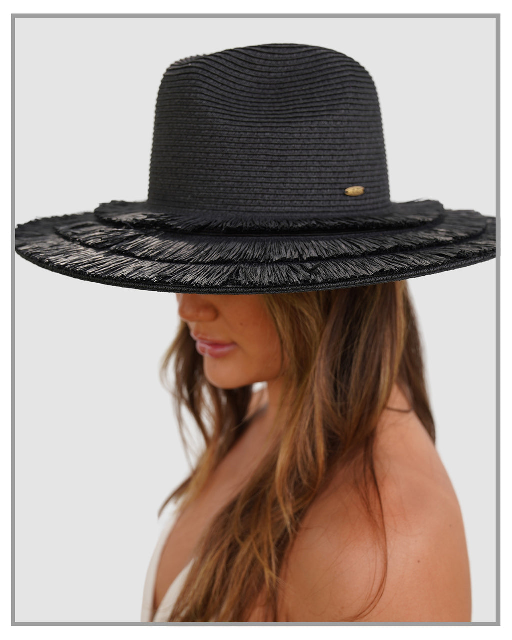 Coastal Chic Straw Panama Hat