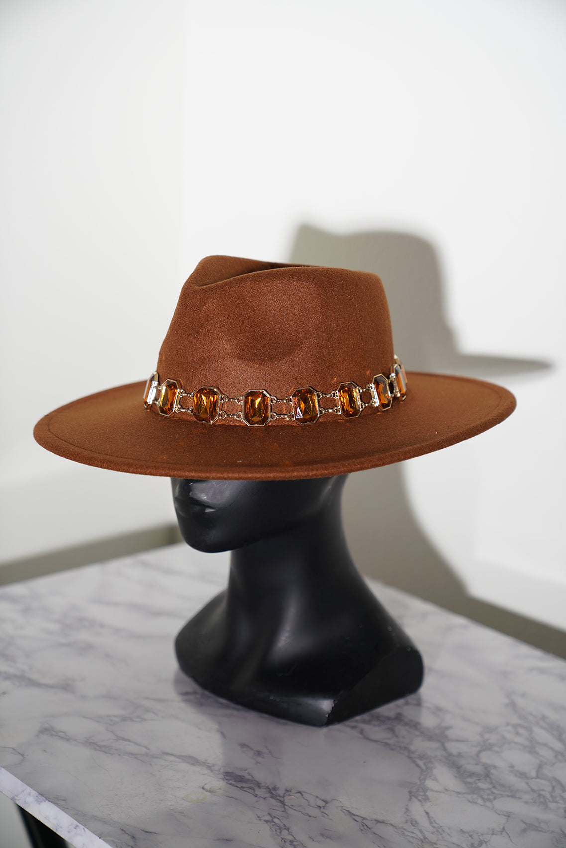 Gemstone Glam Rust Fedora