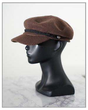 Dapper Tie Chocolate Newsboy Hat