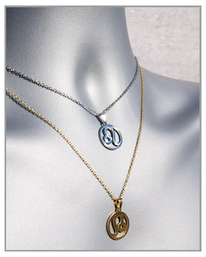 Silver Celestial Zodiac Necklace • Astrology Gold Coin Pendant • Leo Stainless Steel Necklace