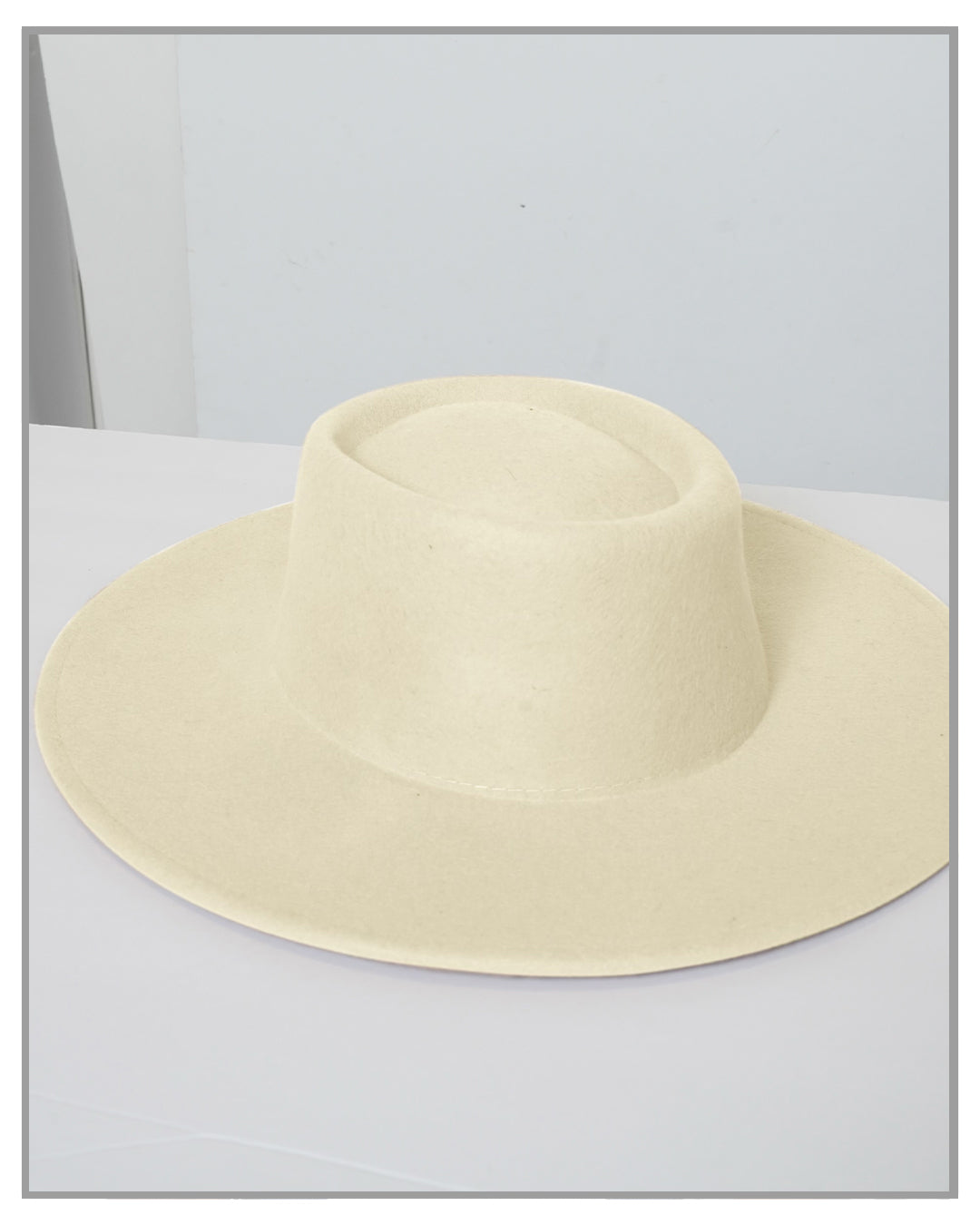 Ivory Boater Fedora Hat