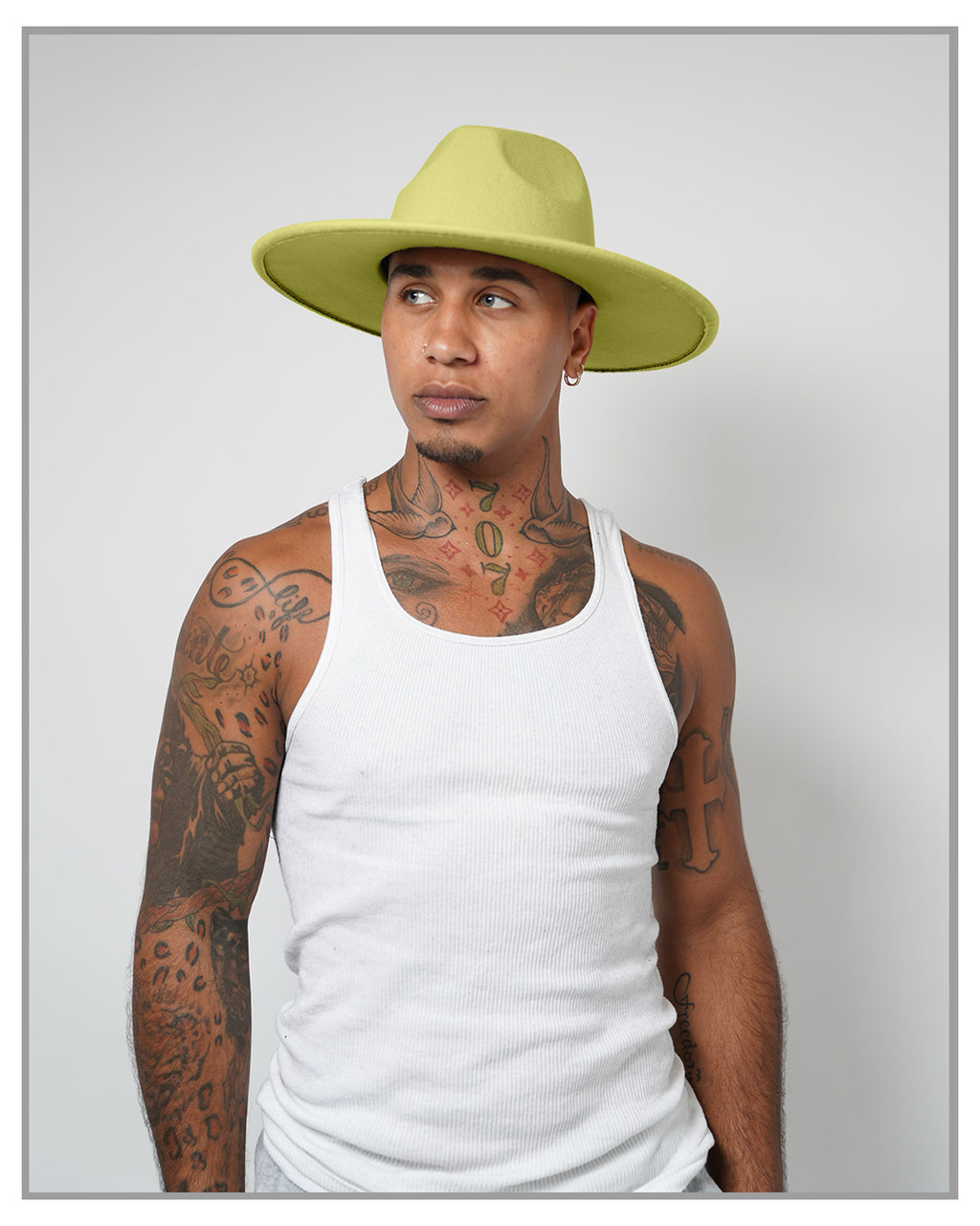 Lime Fedora Hat