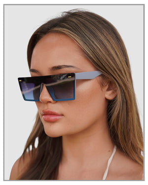 Milan Muse Oversized Blue Shades