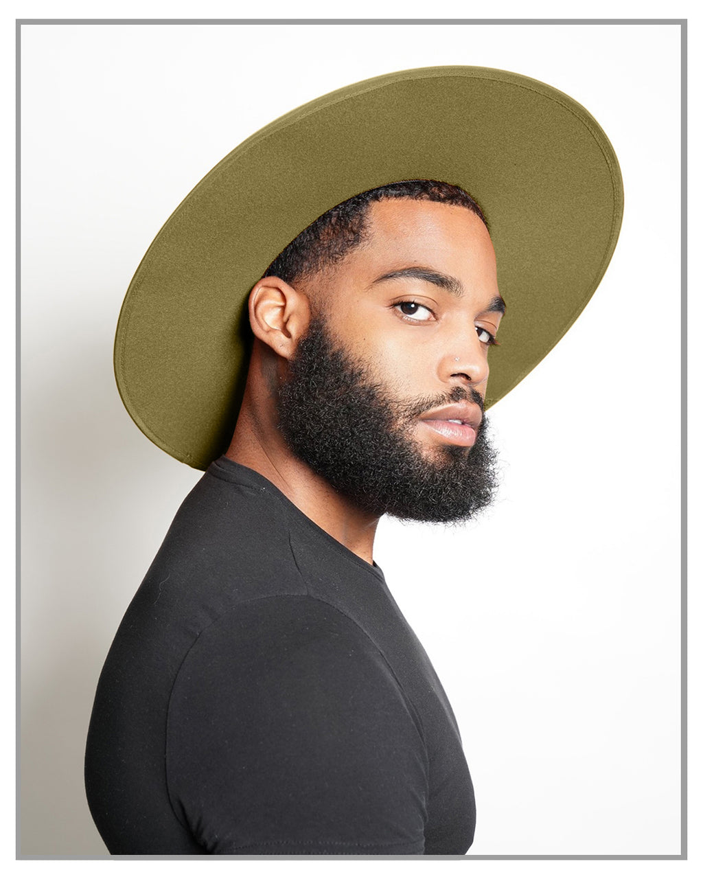 Moss Green Fedora Hat