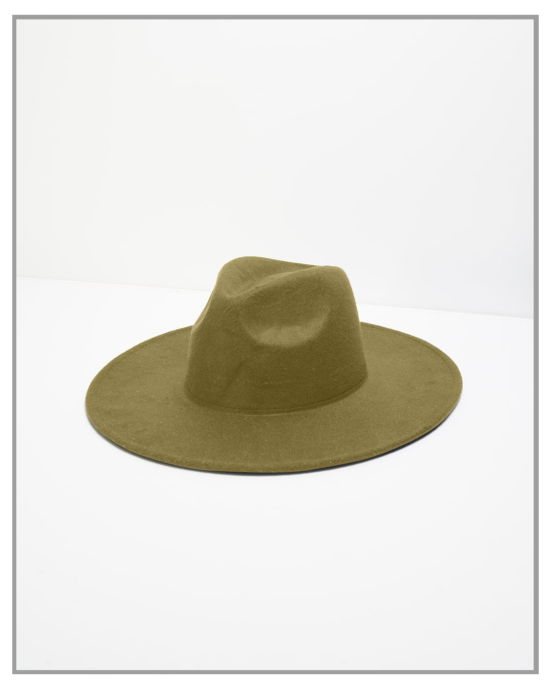 Moss Green Fedora Hat