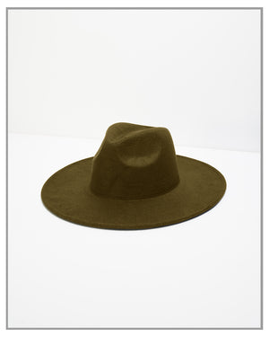 Olive Fedora Hat