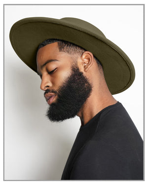 Olive Fedora Hat