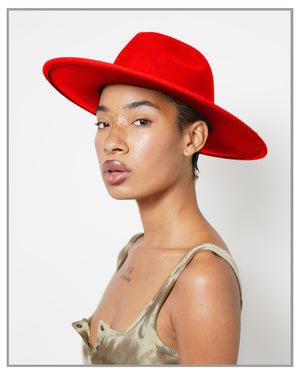 Red Fedora Hat