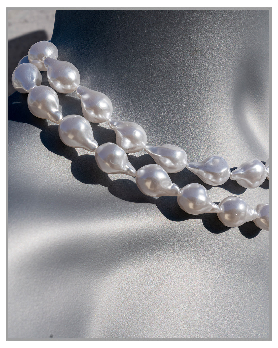 Two Row Baroque Pearl Necklace