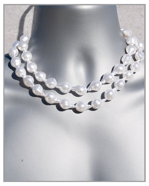 Two Row Baroque Pearl Necklace