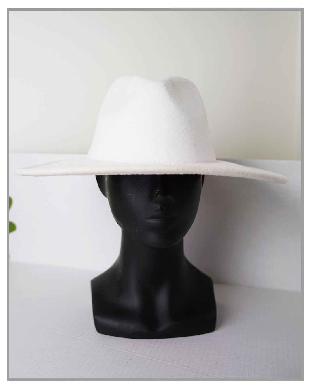 White Panama with Red Under Brim Fedora Hat