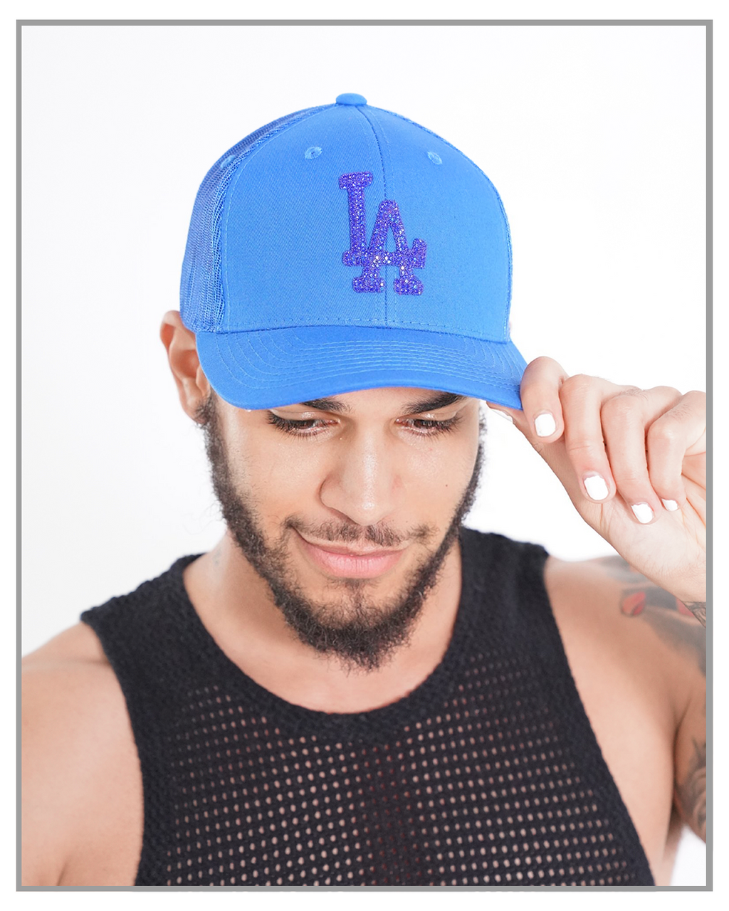 Blue LA Icon Trucker Hat