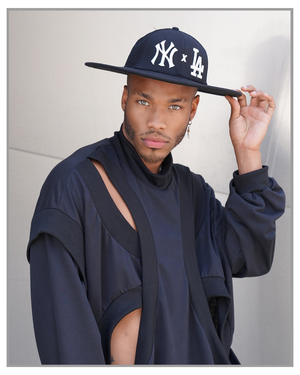 Hybrid Baseball Cap Fedora NY x LA - Wool Brim - truthBlack