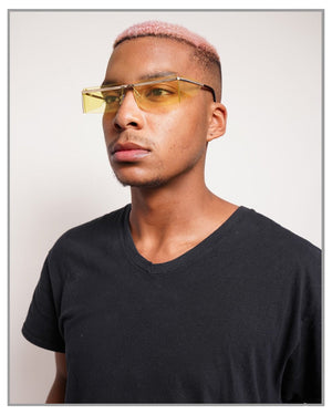 Yellow Hybrid Papi Sunglasses - truthBlack
