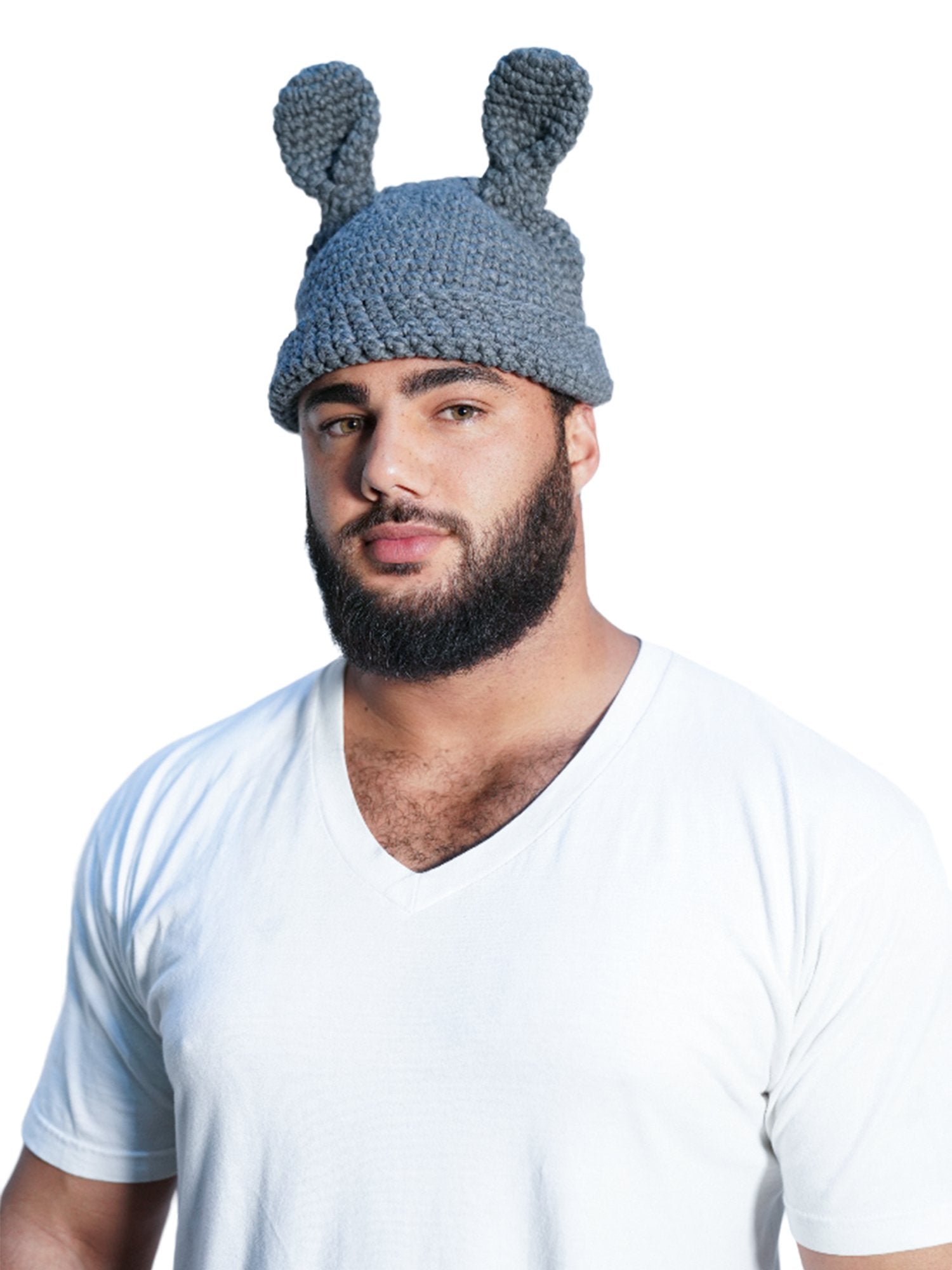 Bunny Knitted Hat - truthBlack
