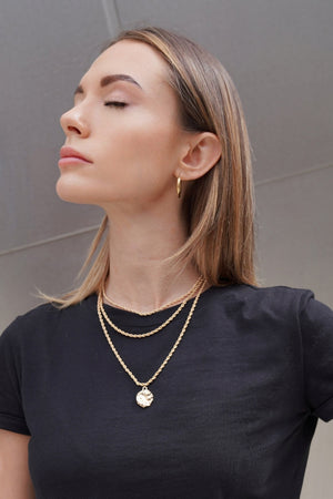 Gold Nugget Statement Necklace - truthBlack