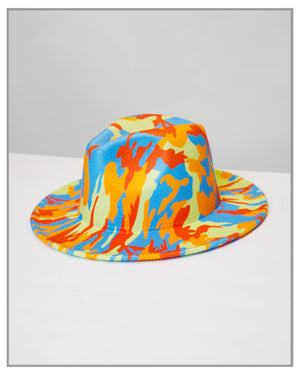 Abstract Camo Fedora