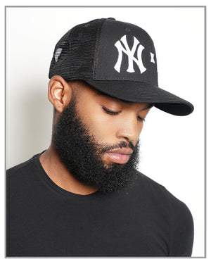 Black NY x LA Trucker Hat