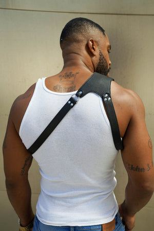 Quad Vest - Croc Vegan Pouch - truthBlack