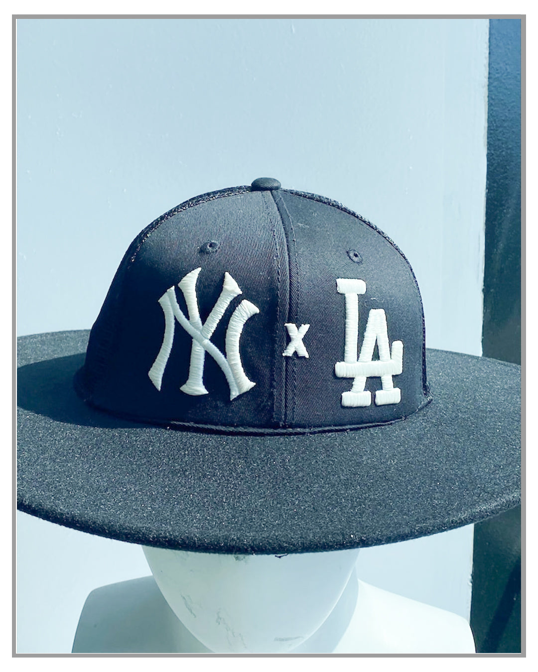 Hybrid Baseball Cap Fedora NY x LA - Polyester Brim