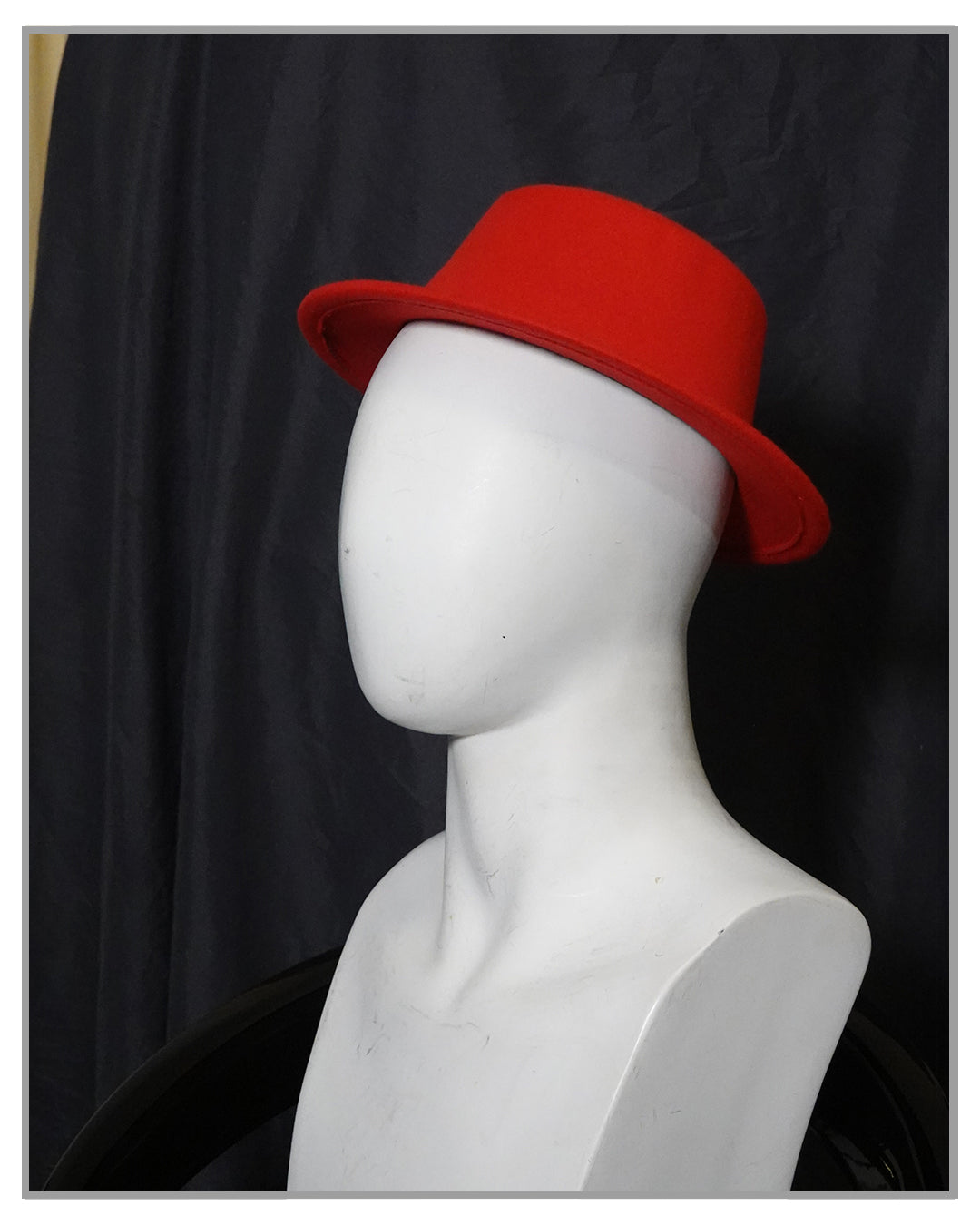 Red Top Felt Hat