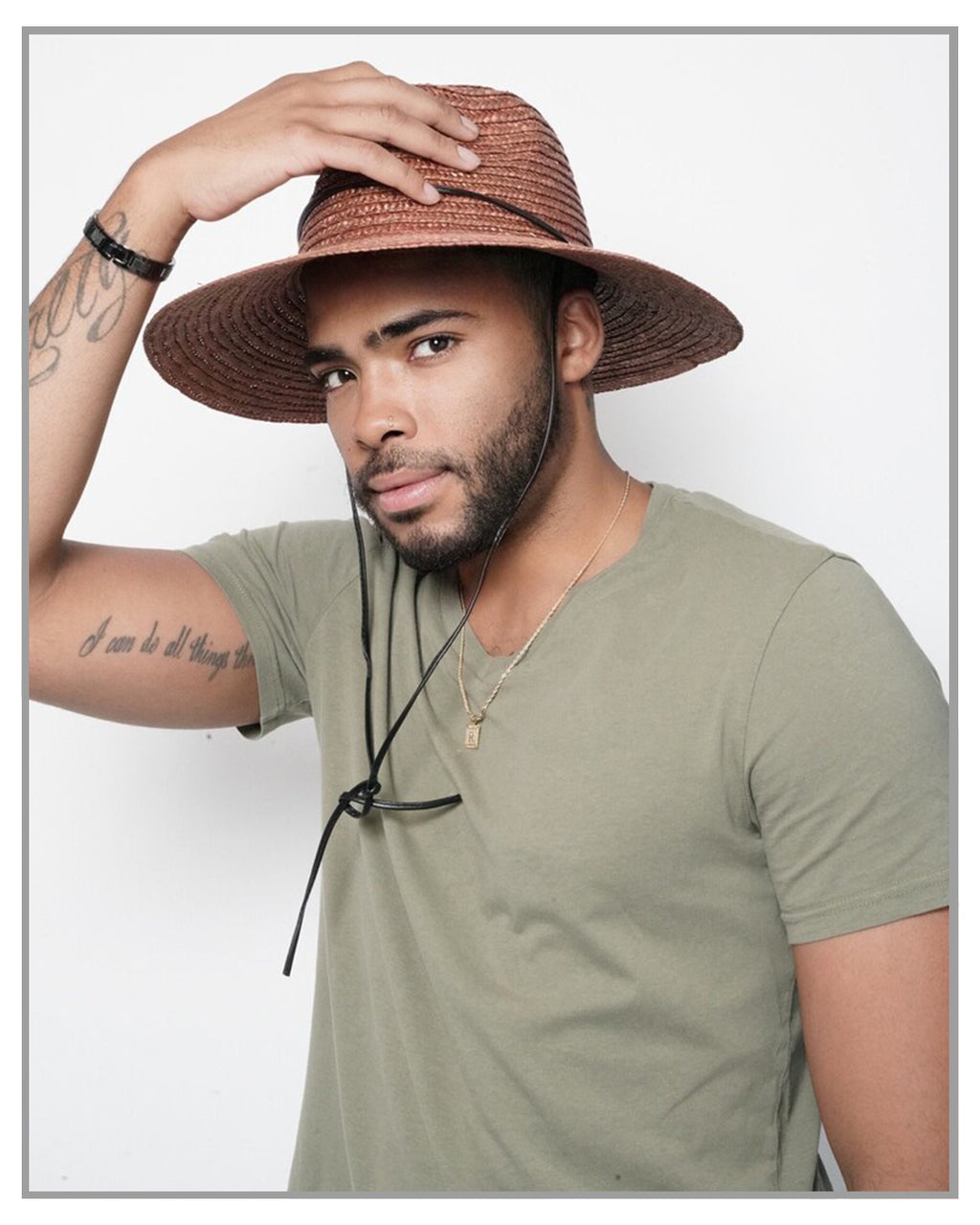 The Vista Chocolate Straw Hat