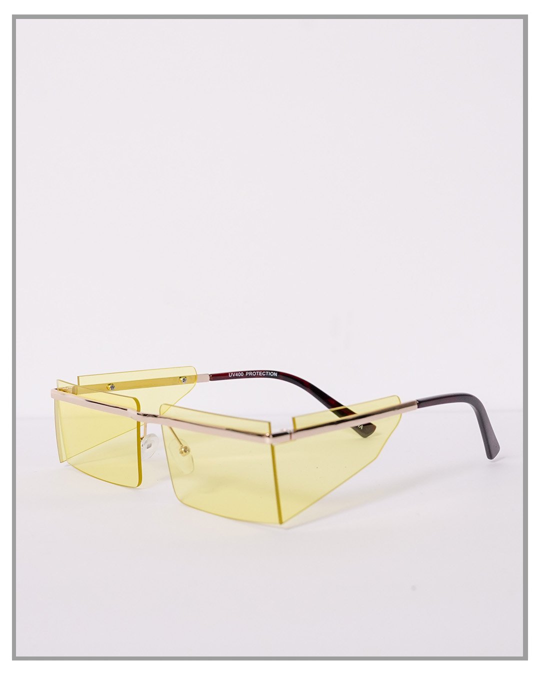 Yellow Hybrid Papi Sunglasses - truthBlack