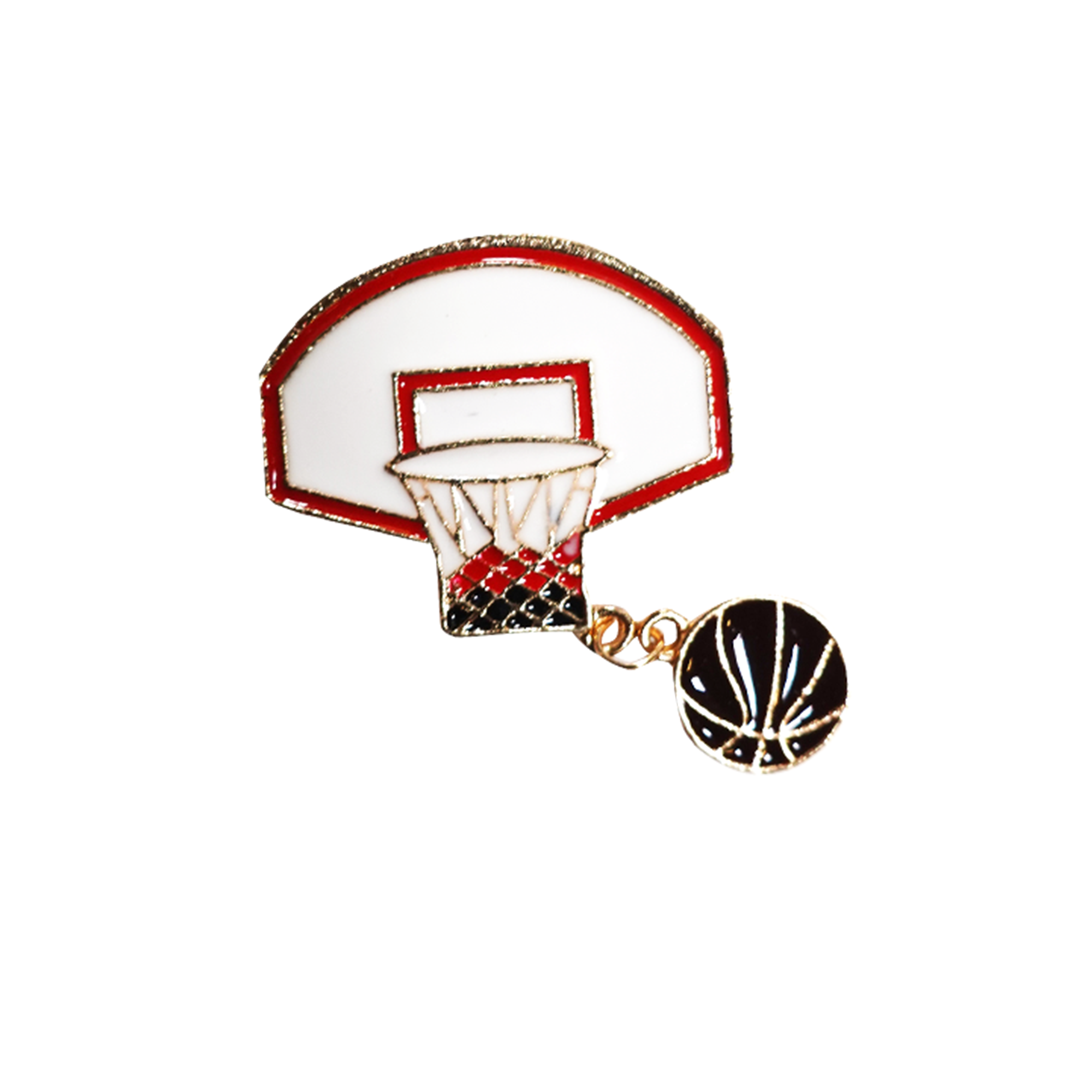 Basketball Ring Enamel Pin