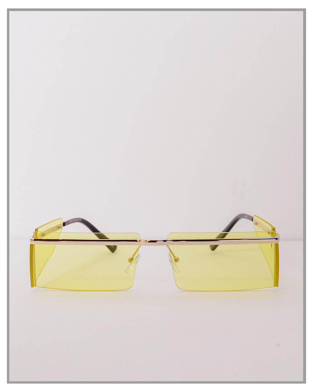 Yellow Hybrid Papi Sunglasses - truthBlack